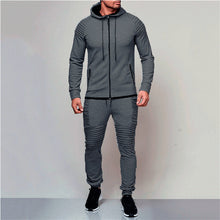 Load image into Gallery viewer, Hirigin 2 pieces Autumn Running tracksuit men Sweatshirt Sports Set Gym Clothes Men Sport Suit Training Suit Sport Wear
